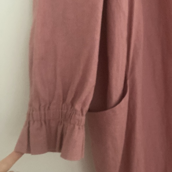 Rose pink linen jacket - Picture 3 of 3